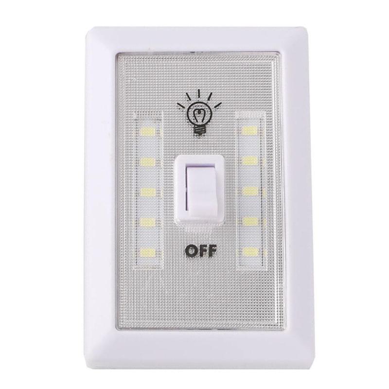 Magnetic LED Night Light Ultra Bright Mini COB Wireless Wall Light with Switch Magic Tape for Camp Lamp Indoor